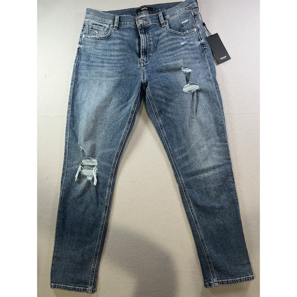 Hudson‎ Size 31 (32x28) Lana Mid-Rise Boyfriend Ankle Jeans All My Life Blue